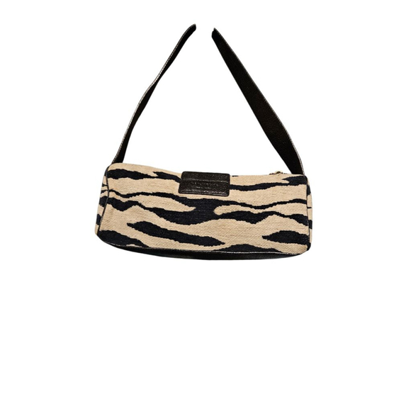 Women's Kate Spade Zebra Print Shoulder Bag One Size Black Beige - Picture 9 of 16